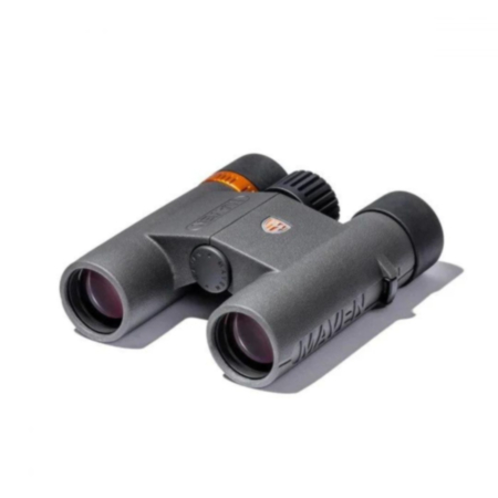 Ex-Demo Maven Optics C2 10x28 Binoculars in Standard Grey / Orange 