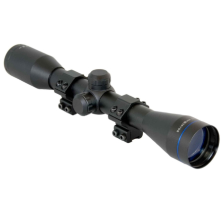 AGS Cobalt 4x40 Mil Dot Reticle 25mm 35 yard Parallax Rifle Scope w/ Dovetail Mount Rings