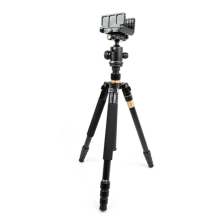 BASE Optics Ball Head Carbon Fibre Tripod (10kg Load) with Gun Saddle Shooting Rifle Rest