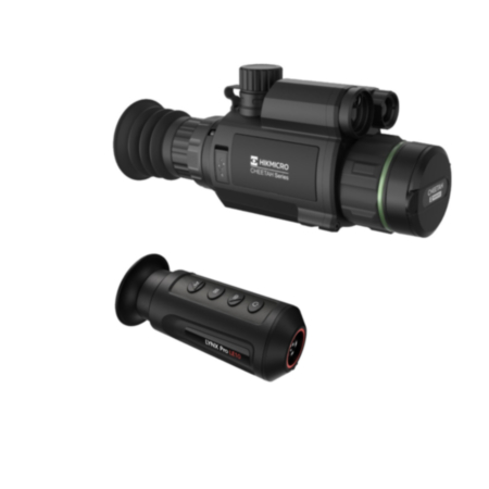 **BUNDLE** HIKMICRO Cheetah HM-C32F-SL 2.7x Day / Night Vision Twilight LRF Rifle Scope + HIKMICRO Lynx-S PRO LE10 10mm 35mK 256x192 12um Smart Thermal Hand Held Monocular